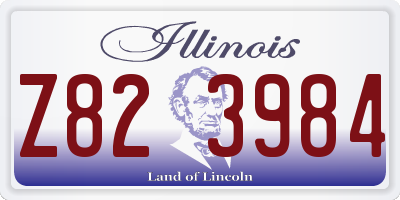 IL license plate Z823984