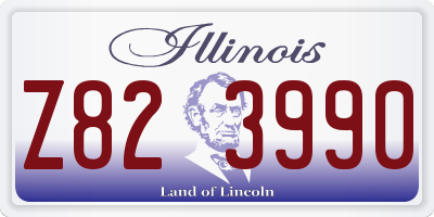 IL license plate Z823990