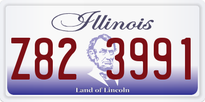 IL license plate Z823991