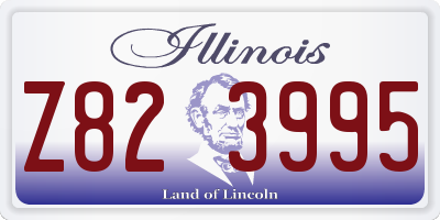 IL license plate Z823995
