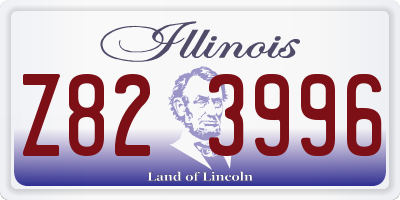 IL license plate Z823996