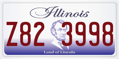 IL license plate Z823998