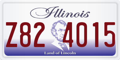 IL license plate Z824015