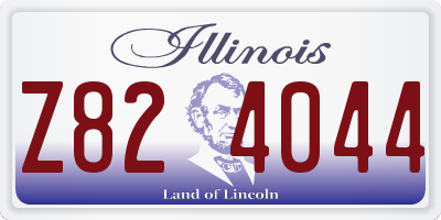 IL license plate Z824044