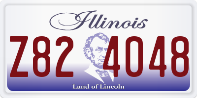 IL license plate Z824048