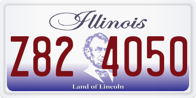 IL license plate Z824050