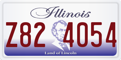 IL license plate Z824054