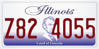 IL license plate Z824055