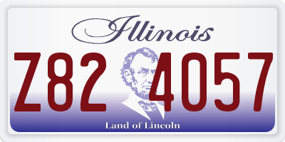 IL license plate Z824057