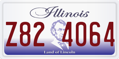 IL license plate Z824064