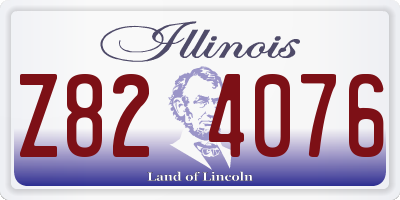 IL license plate Z824076