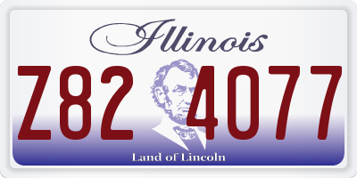 IL license plate Z824077