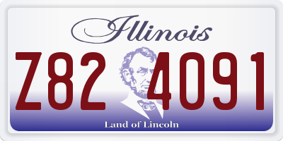 IL license plate Z824091