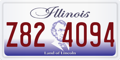 IL license plate Z824094