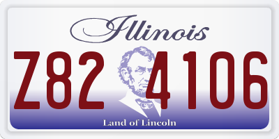 IL license plate Z824106