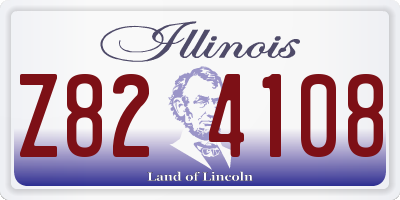 IL license plate Z824108