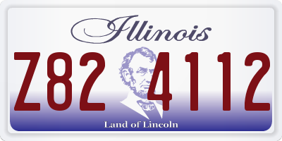 IL license plate Z824112