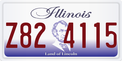 IL license plate Z824115