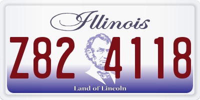 IL license plate Z824118