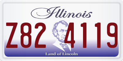 IL license plate Z824119