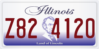 IL license plate Z824120
