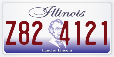 IL license plate Z824121