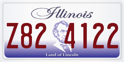 IL license plate Z824122