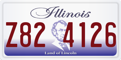 IL license plate Z824126