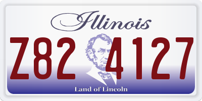 IL license plate Z824127