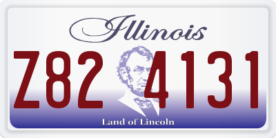 IL license plate Z824131