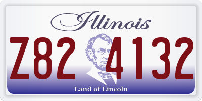 IL license plate Z824132