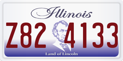 IL license plate Z824133