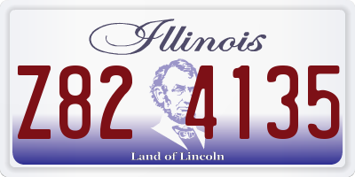 IL license plate Z824135