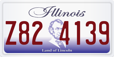 IL license plate Z824139