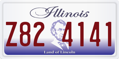 IL license plate Z824141
