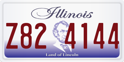 IL license plate Z824144