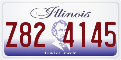 IL license plate Z824145