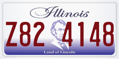 IL license plate Z824148