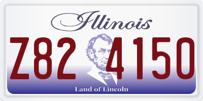 IL license plate Z824150