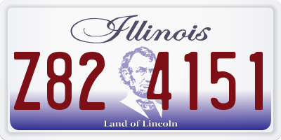 IL license plate Z824151