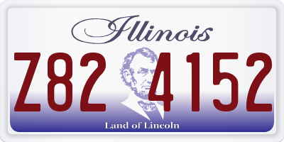 IL license plate Z824152