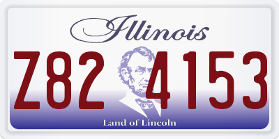 IL license plate Z824153