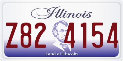 IL license plate Z824154