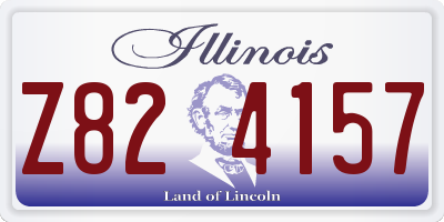 IL license plate Z824157