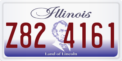 IL license plate Z824161