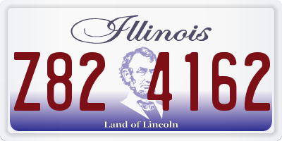 IL license plate Z824162