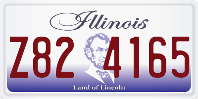 IL license plate Z824165