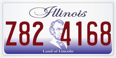 IL license plate Z824168
