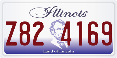 IL license plate Z824169