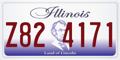IL license plate Z824171